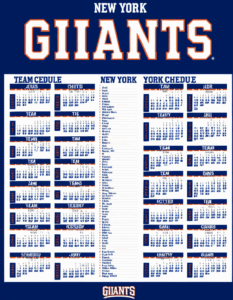 new york giants schedule