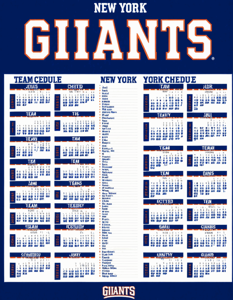 new york giants schedule New York Giants Schedule
