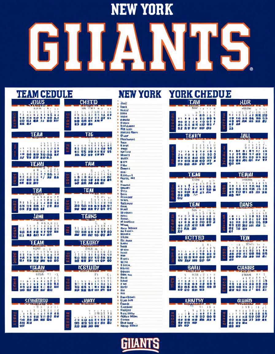 new york giants schedule