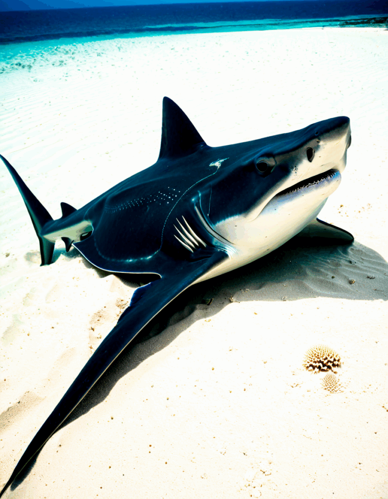pregnant stingray shark